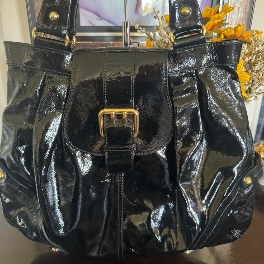 Dooney & Bourke Limited Edition Hayden Panettiere Black Patent Leather Purse